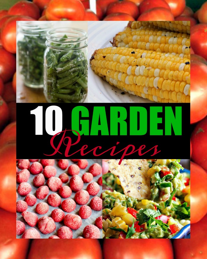 10 Garden Recipes featured from Inspiration Monday Link Party!