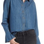 Must have denim tunic with amazing sleeve detail! #tunic