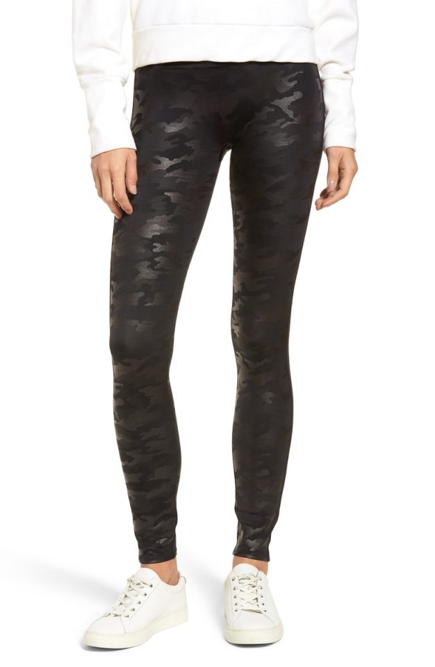 Amazing Spanx faux leggings!!! Must have for fall. #leggings #camoleggings