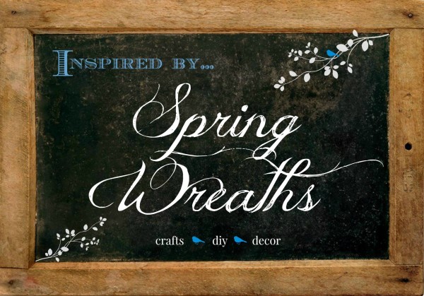 Beautiful upcycled spring wreath with a little bit of new and a lot of old by Our 