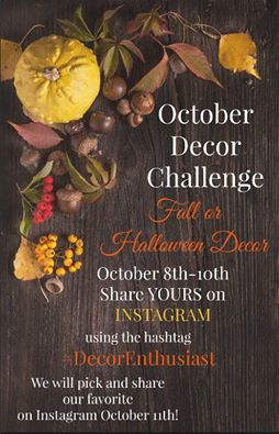 Halloween mantel for #DecorEnthusiast monthly challenge. This go around is One Space, Three Ways {Holiday Edition}