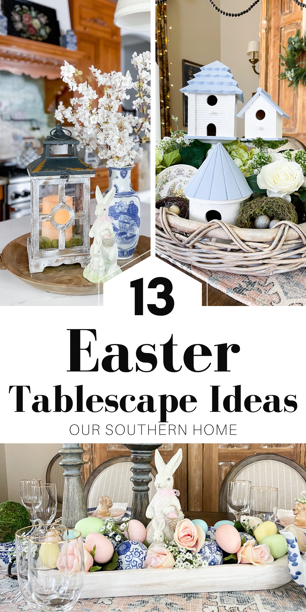 Simple Easter Tablescape Decor