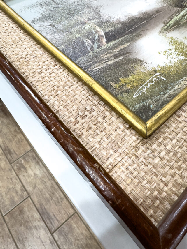 Two Easy Ways to Update Thrift Store Art