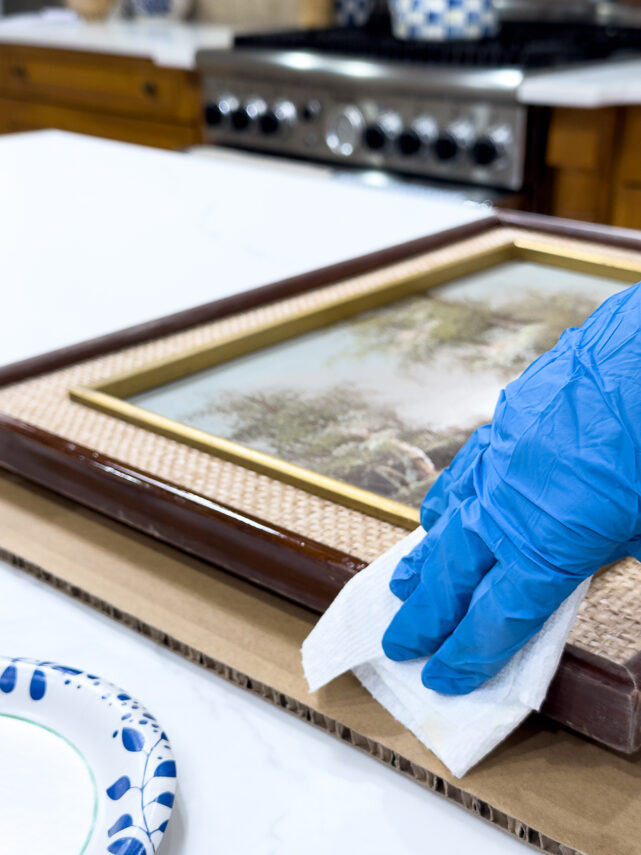 Two Easy Ways to Update Thrift Store Art