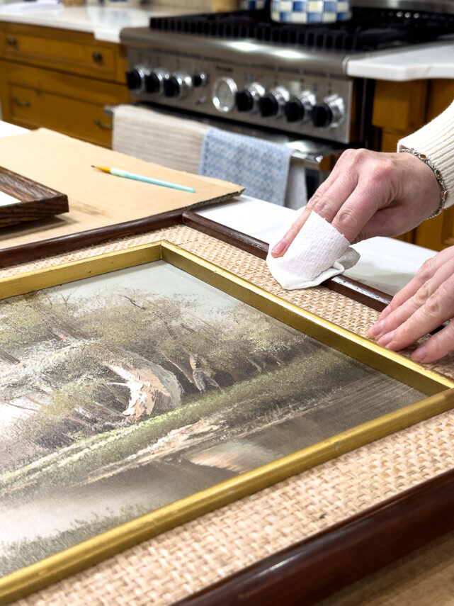 Two Easy Ways to Update Thrift Store Art
