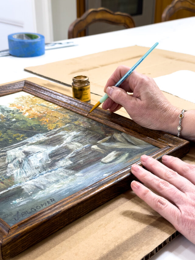 Two Easy Ways to Update Thrift Store Art
