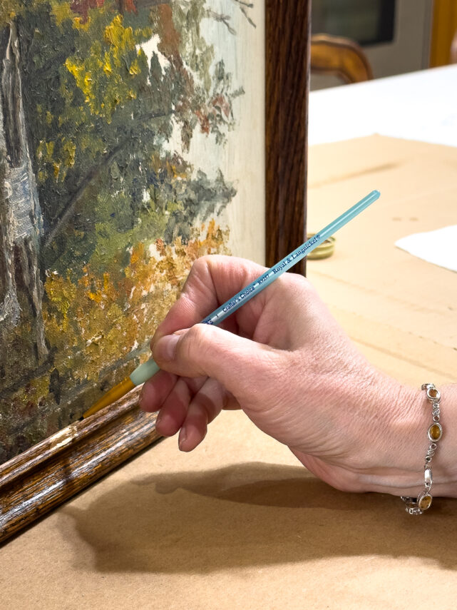 Two Easy Ways to Update Thrift Store Art