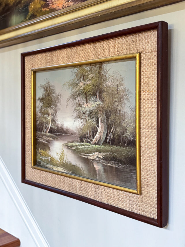 Two Easy Ways to Update Thrift Store Art