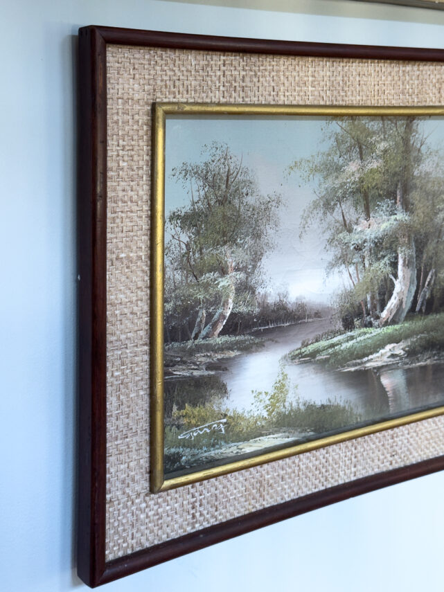 Two Easy Ways to Update Thrift Store Art