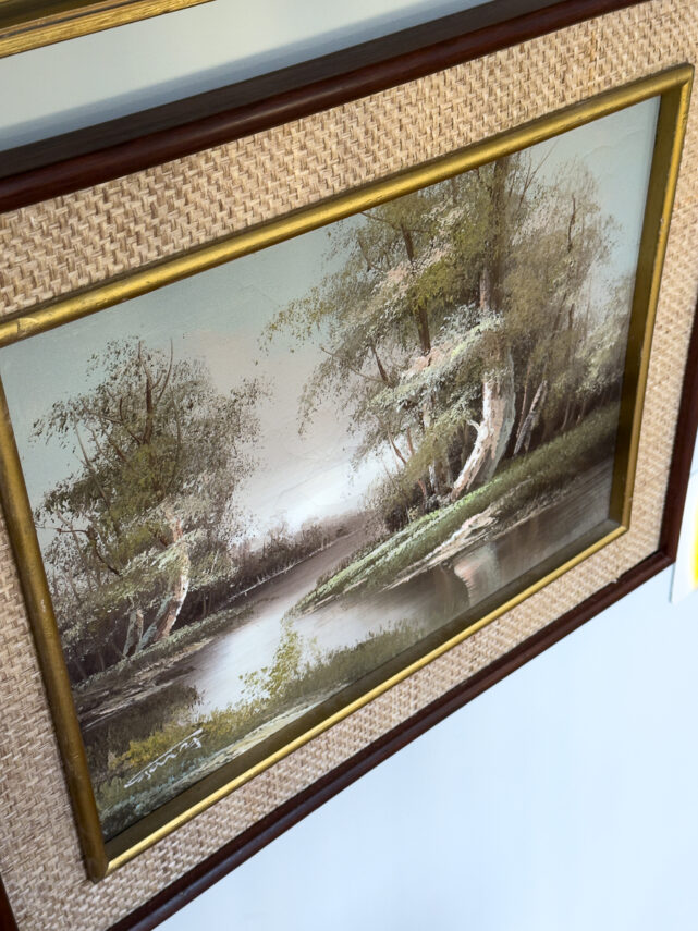 Two Easy Ways to Update Thrift Store Art