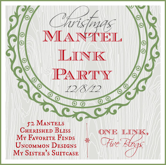 Christmas mantel Link Party