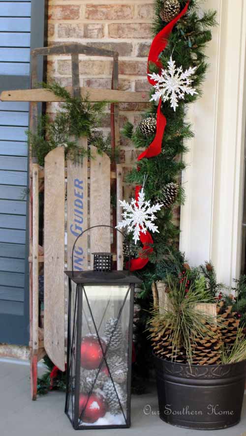 Dreaming of a White Christmas {Porch} - Our Southern Home