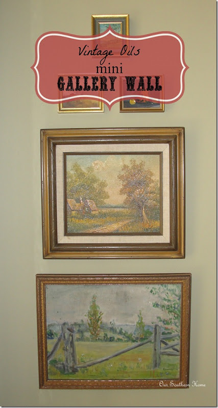 Vintage Wall Art {mini gallery wall}