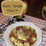 Beefy Tortellini soup from Our Southern Home #soup #tortellinisoup