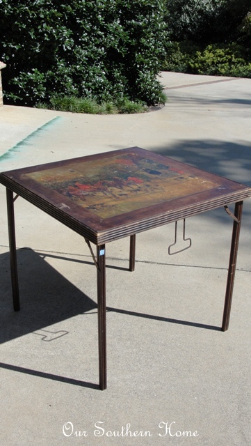 Thrifty Find {Vintage Card Table}