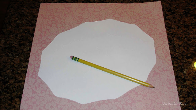 scrapbook paper mod podge rabbit for teen girl's room