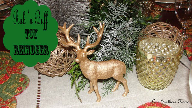 Rub ‘n Buff Toy Reindeer {Tutorial}