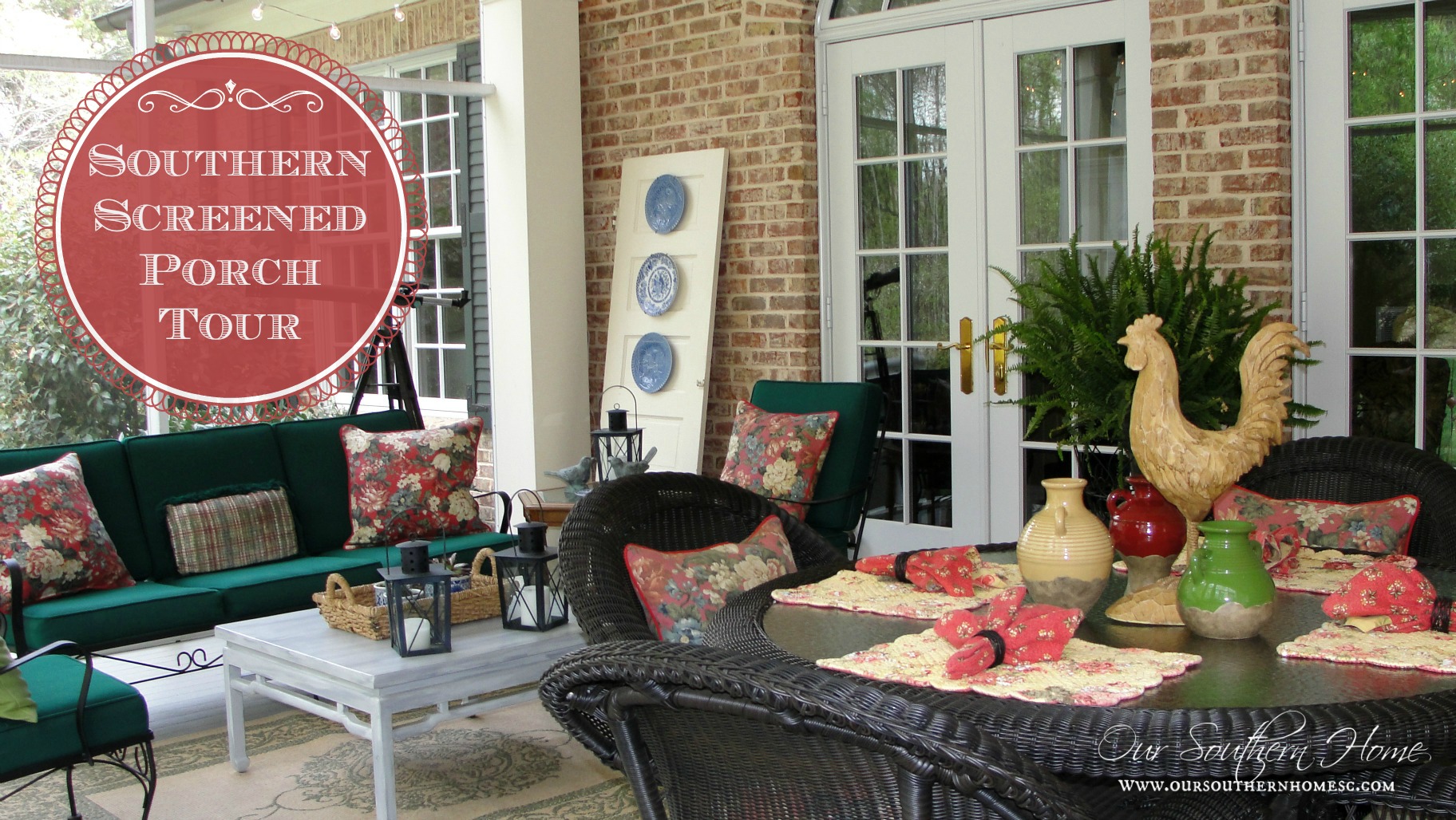 southern screened porch tour