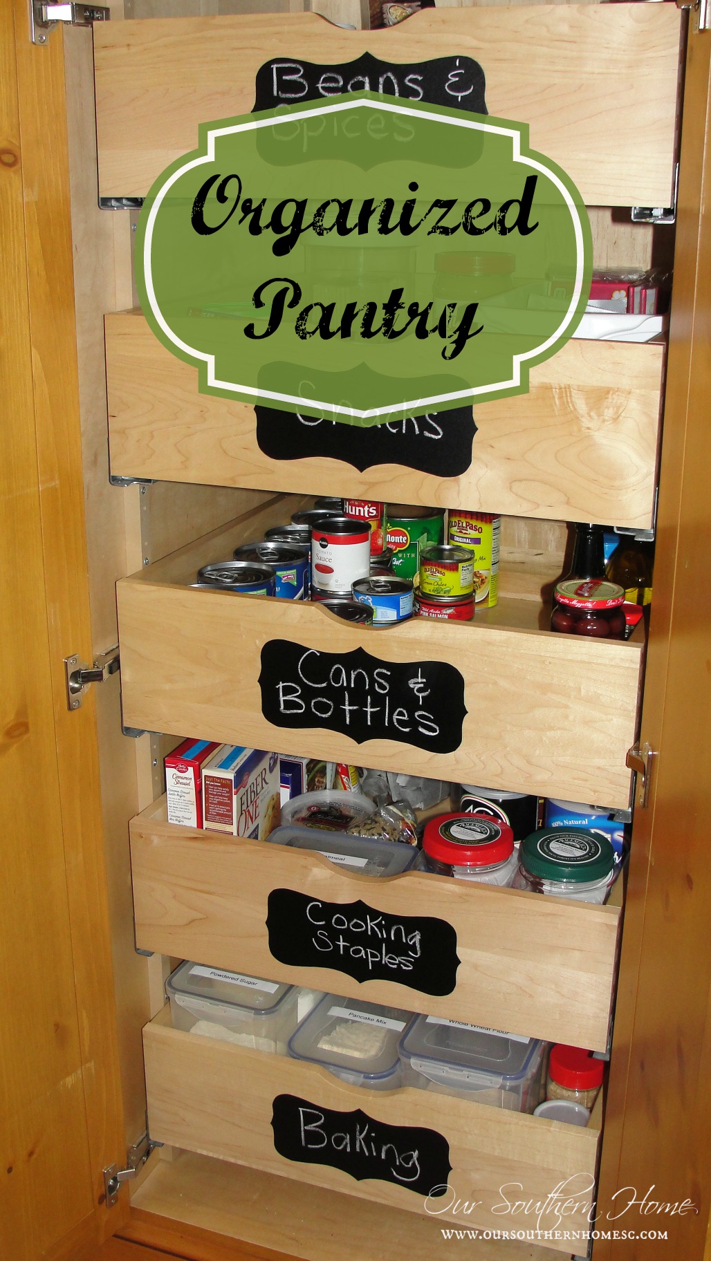 Organized Pantry {never waste food again}
