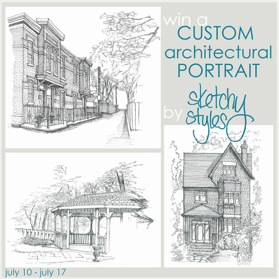 GIVEAWAY is going on NOW {Architectural Portrait}