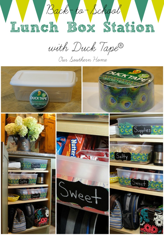 Duck Tape® Lunch Box Station {Back-to-School}