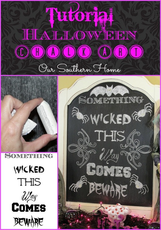 Halloween Chalk Art Tutorial {Free Printable}