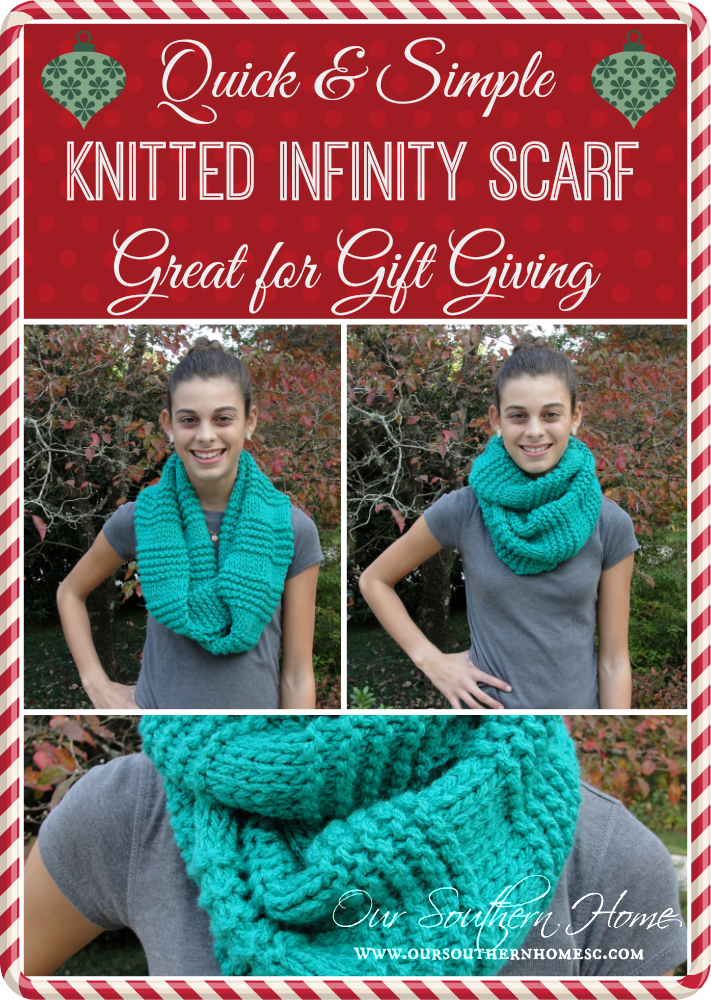 Quick & Easy Knitted Infinity Scarf