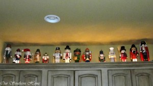 Nutcracker collection left on display year around from Our Southern Home