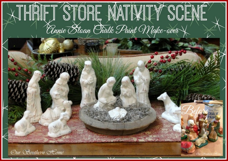 Thrift Store Nativity Scene Make-Over