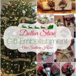 Dollar Tree Gift Embelishment with Our Southern Home #Christmas