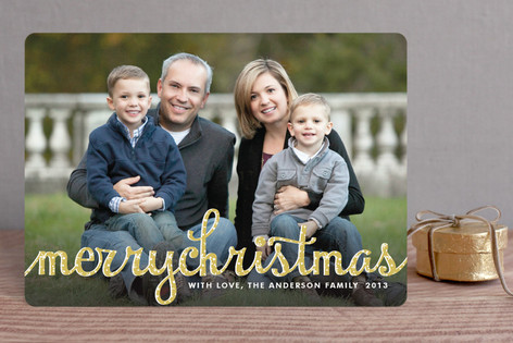 Type Frost Holiday Photo Cards