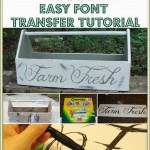Tool Box with Annie Sloan Chalk Paint and easy font transfer tutorial from Our Southern Home #ascp #anniesloanchalkpaint