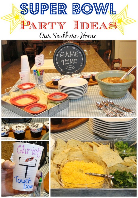 Super Bowl party planning from Our Southern Home
