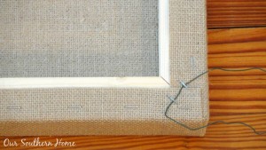 Burlap Monogram Wreath from Our Southern Home