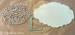 Burlap Monogram Wreath from Our Southern Home