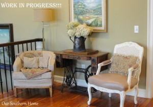 french country old white chair