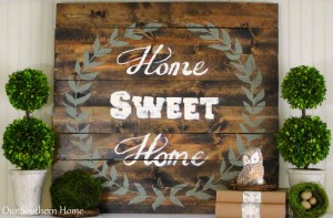 Home Sweet Home Sign Tutorial from Our Southern Home