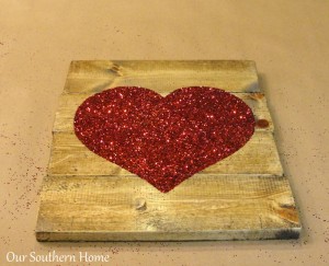 Mod Podge Heart Art from Our Southern Home