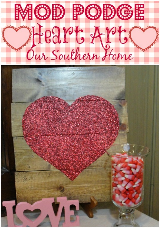 Mod Podge Heart Art