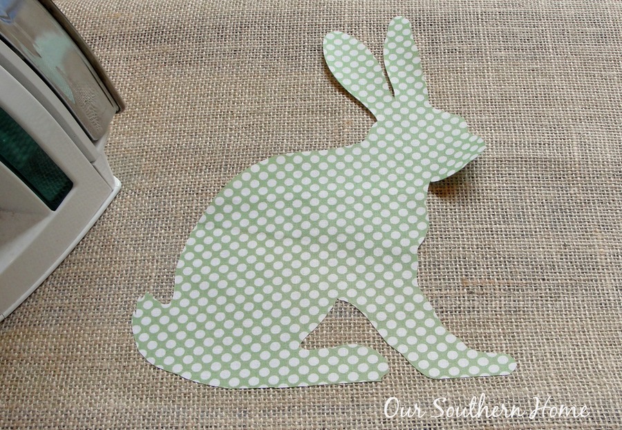 Bunny Hoop Wreath by Our Southern Home #silhouettecameo #springwreath