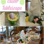 Casual Easter tablescpape by Our Southern Home #easter #eastertablescape