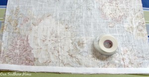 No Sew Envelope Pillow with button monogram by Our Southern Home #nosew #nosewenvelopepillow