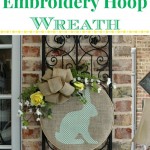 Bunny Hoop Wreath by Our Southern Home #silhouettecameo #springwreath
