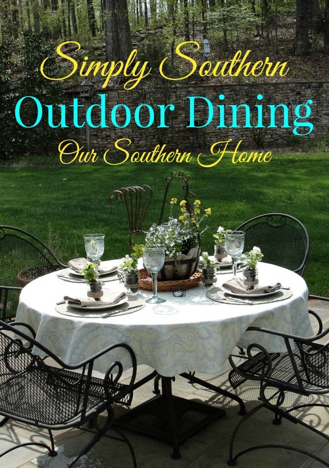 Simply Southern Outdoor Dining with Our Southern Home #outdoordining #outdoorliving 
