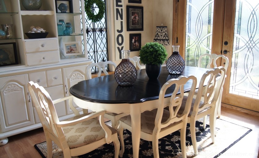French Provincial Dining Table Makeover