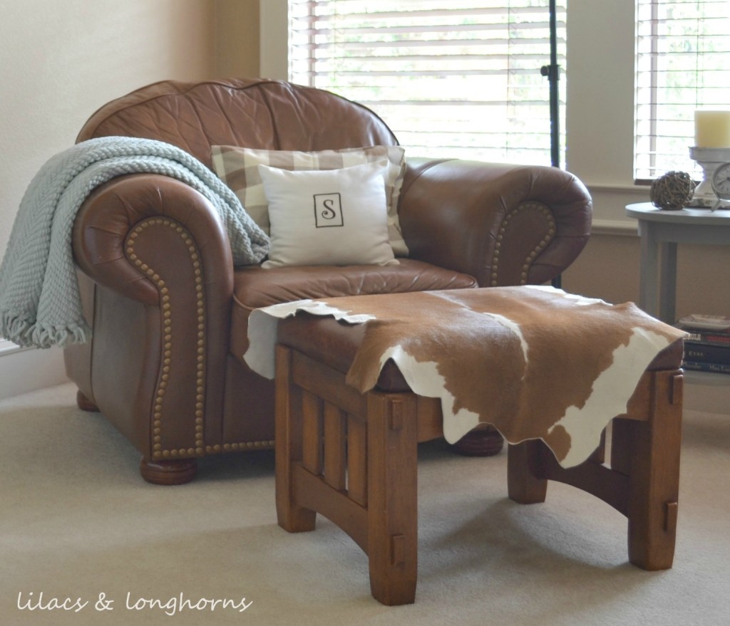 chair and cowhide