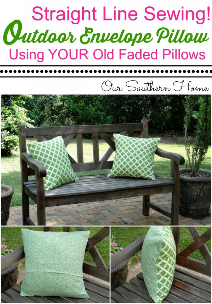 Porch Furniture Update with outdoor fabrics via Our Southern Home