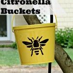 Sharpie Embellished Citronella Buckets by Our Southern Home #sharpie #cutter