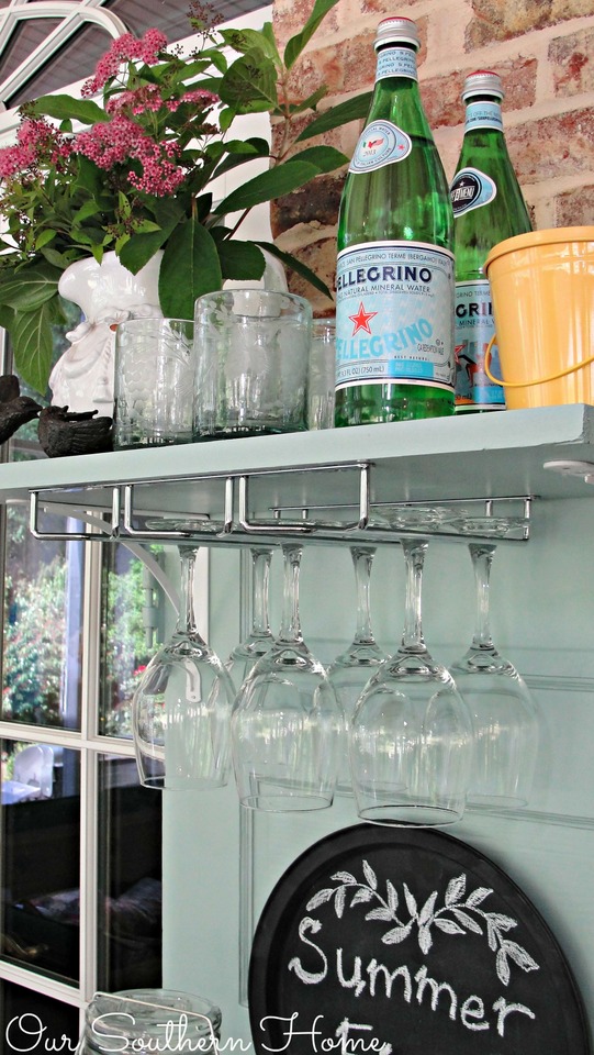 Upcycled beverage station using Elmer's ProBond via Our Southern Home
