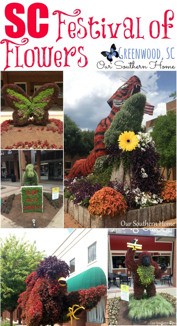 SC Festival of Flowers in Greenwood, SC via Our Southern Home #flowers